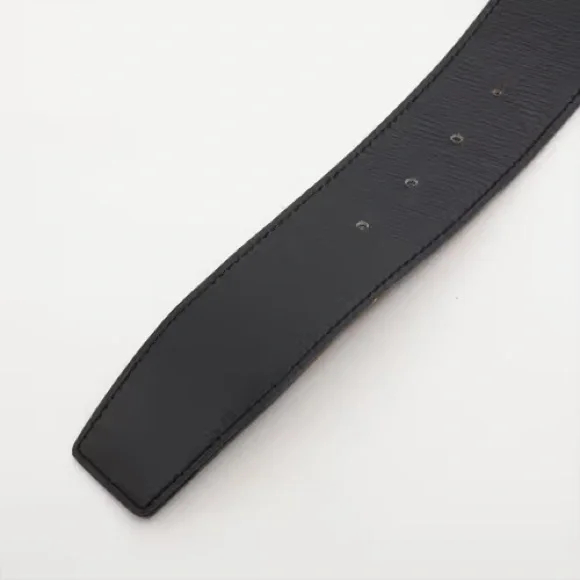 Authentic HERMES gold Constance H buckle brown black belt 85cm unisex - Picture 3 of 12